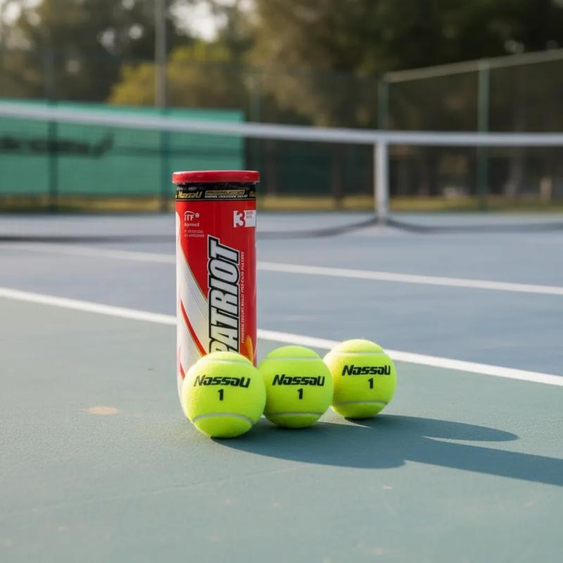 Tubo Pelotas Tenis Nassau Patriot x3