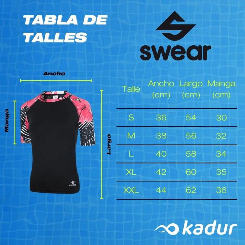 Remera Proteccion Solar Swear Uv Femenina Manga Corta Deportiva