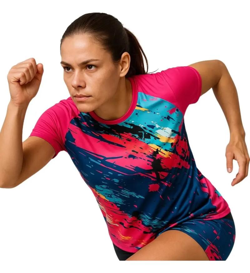 Remera Proteccion Solar Swear Uv Femenina Manga Corta Deportiva