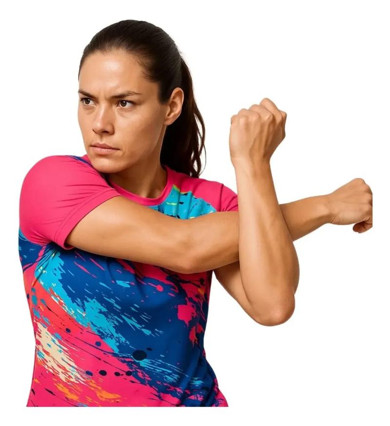 Remera Proteccion Solar Swear Uv Femenina Manga Corta Deportiva