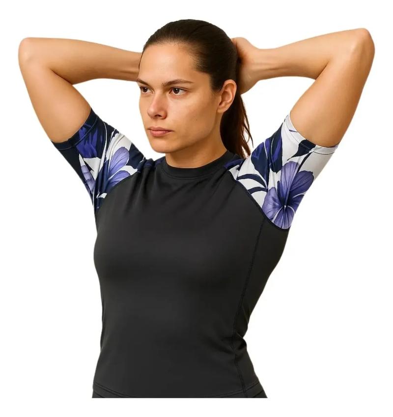 Remera Proteccion Solar Swear Uv Femenina Manga Corta Deportiva