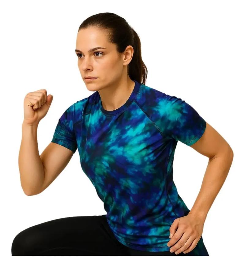 Remera Proteccion Solar Swear Uv Femenina Manga Corta Deportiva