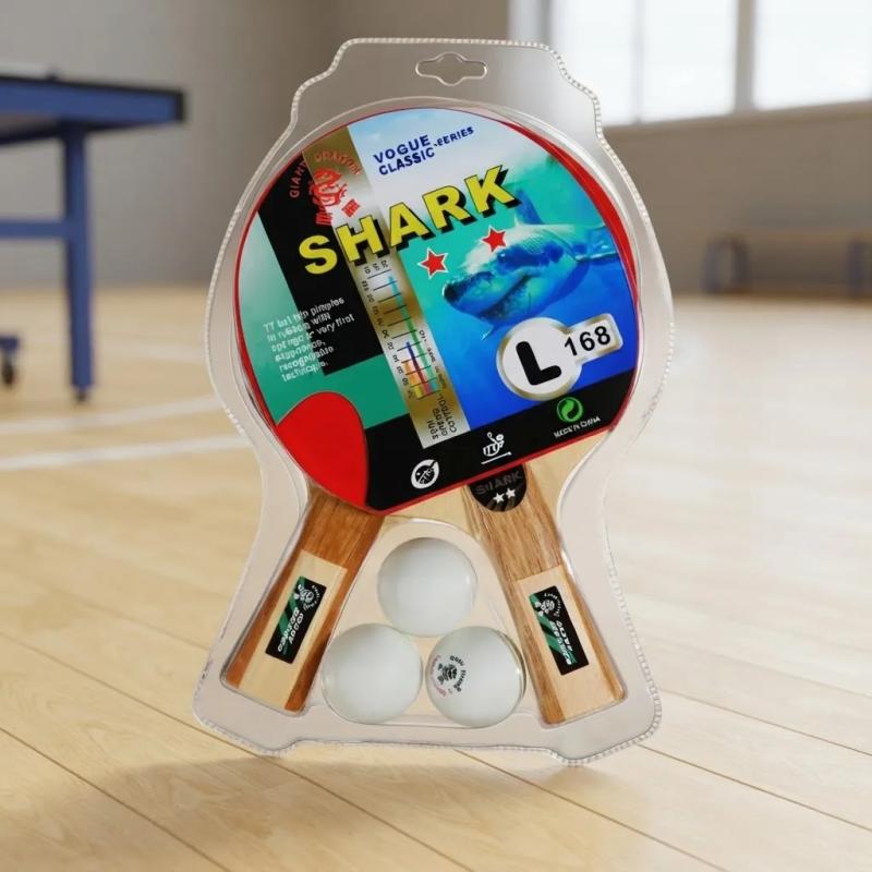 Set Ping Pong Giant Dragon Shark 2 Estrellas
