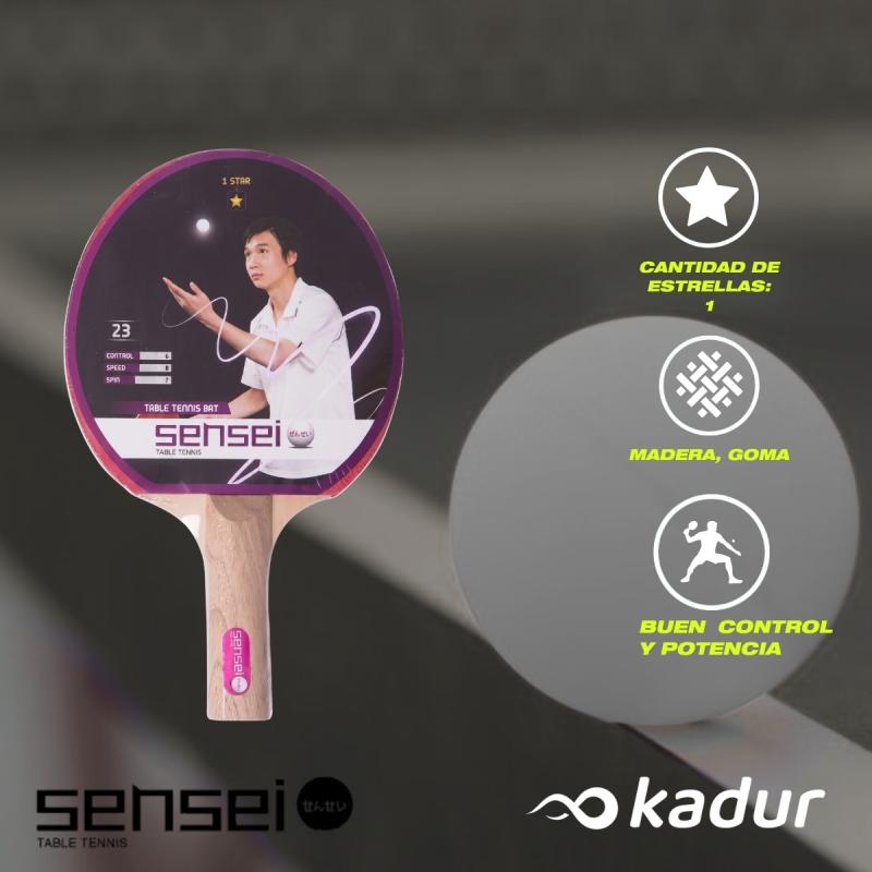 Paleta Ping Pong Sensei 1 Estrella