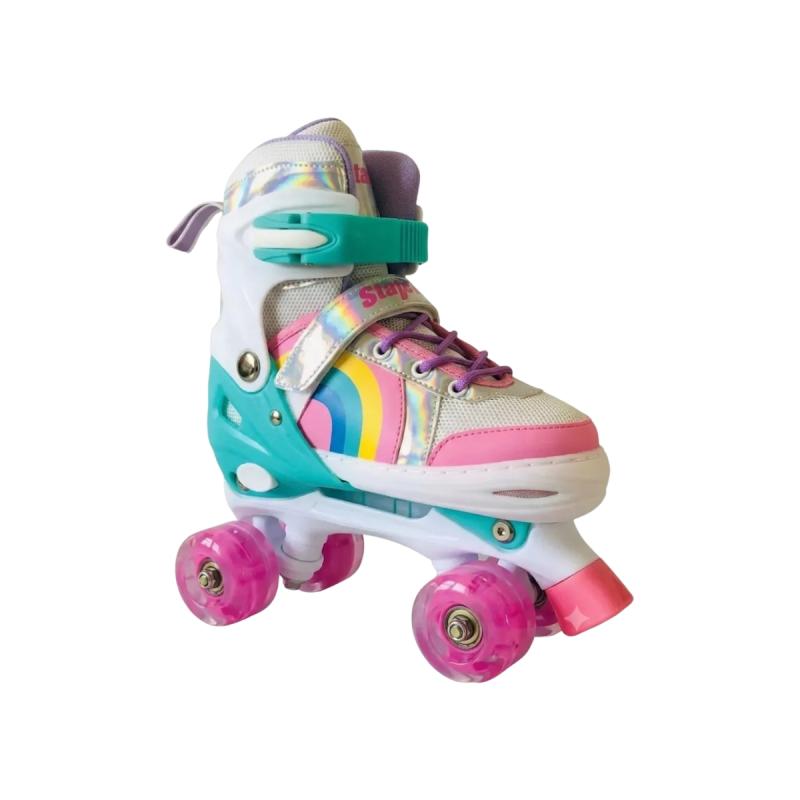 Patin Artistico Junior Luces Stemax Ajustable Regulable