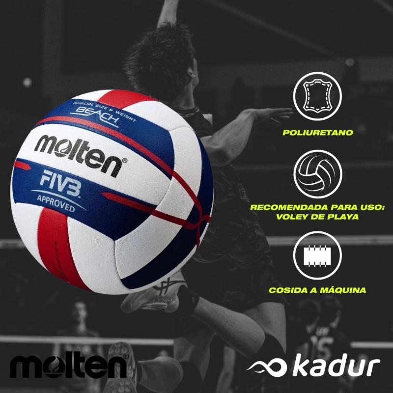 Pelota Vóley Molten Playa V5b5000 Fivb Cosida