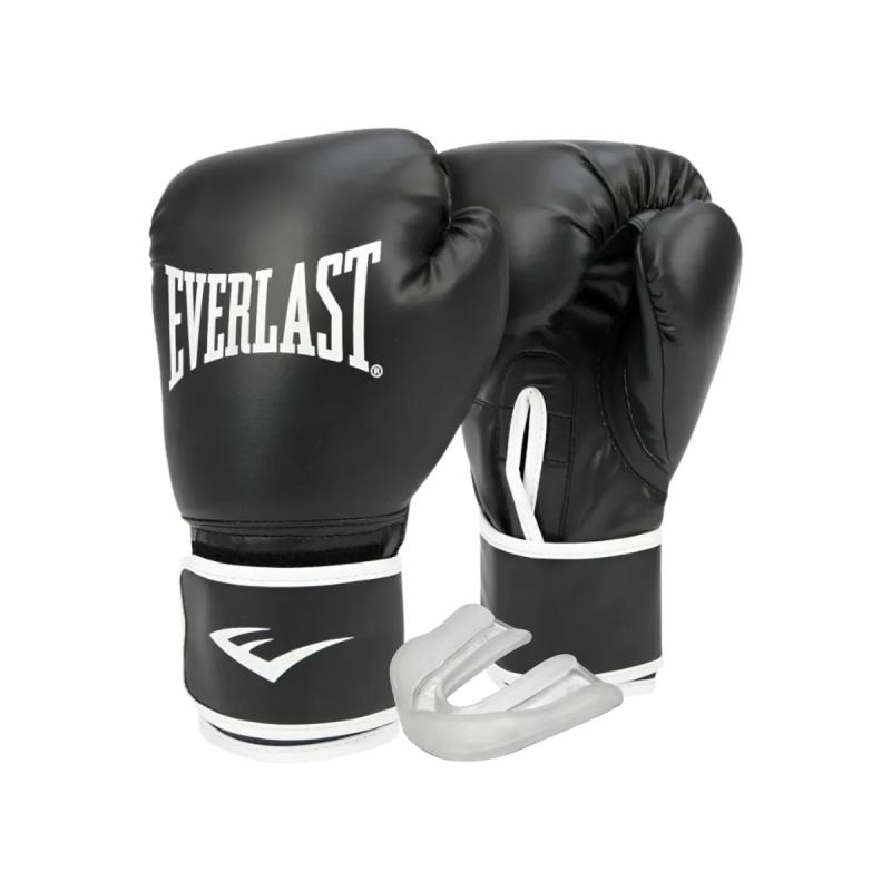 Combo Guantes Everlast Core + Bucal Genérico Effort