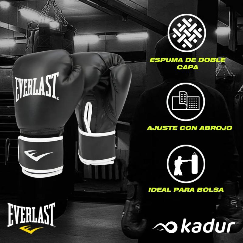 Combo Guantes Everlast Core + Bucal Genérico Effort