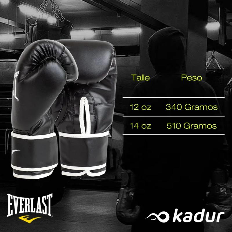 Combo Guantes Everlast Core + Bucal Genérico Effort