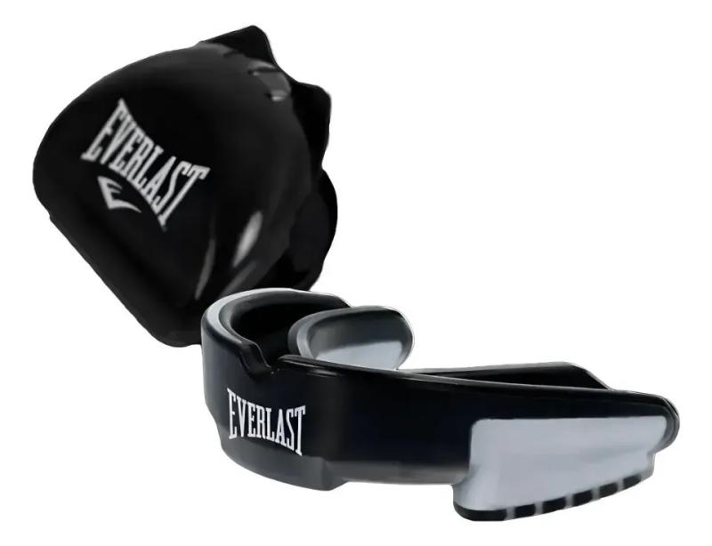 Combo Guantes Everlast Pro Style Rojo+ Bucal Everlast Negro