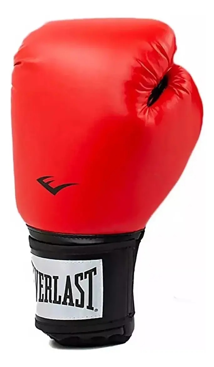 Combo Guantes Everlast Pro Style Rojo + Bucal Everlast Negro + Vendas Everlast 3.05