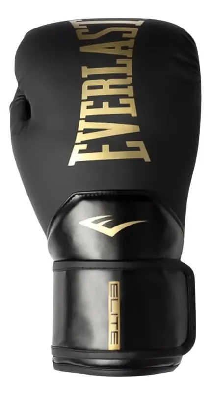 Combo Guantes Everlast Pro Style Elite Negro + Bucal Everlast Negro