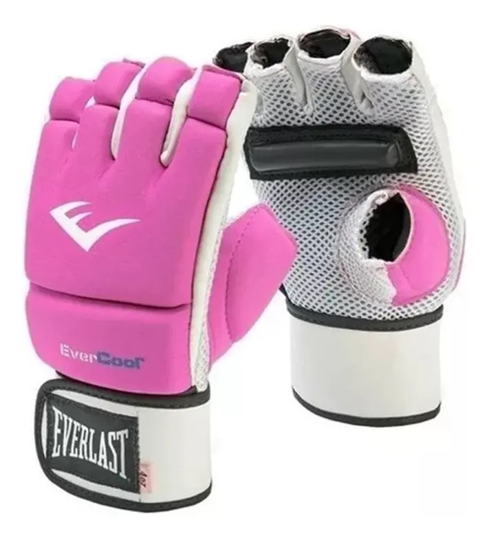 Combo Guantes Everlast Evercool Kickboxing + Llavero Rosa Regalo