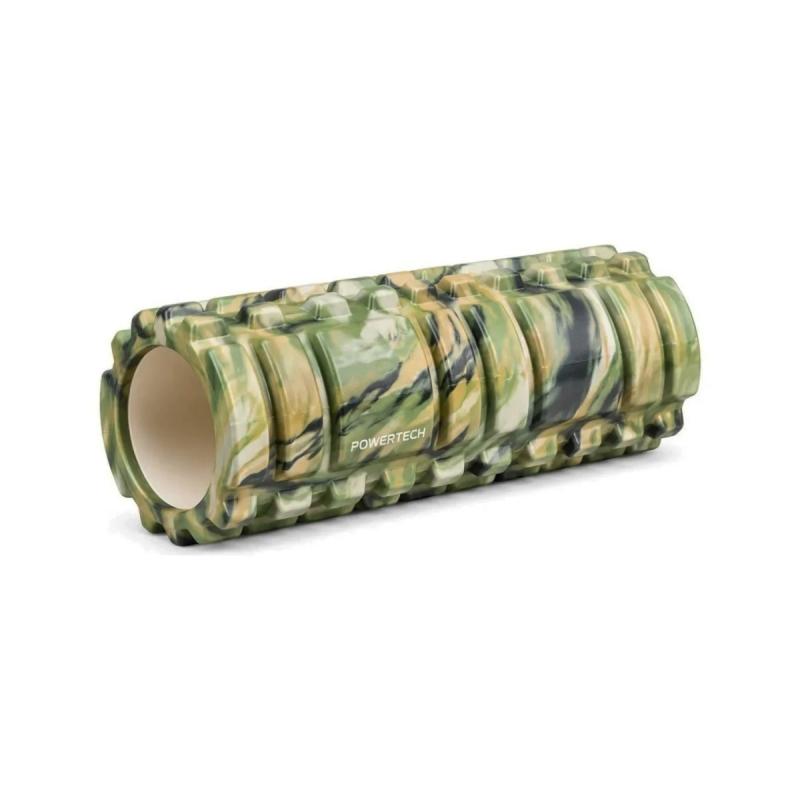 Rolo Powertech Texturado Yoga Pilates 35 Cm