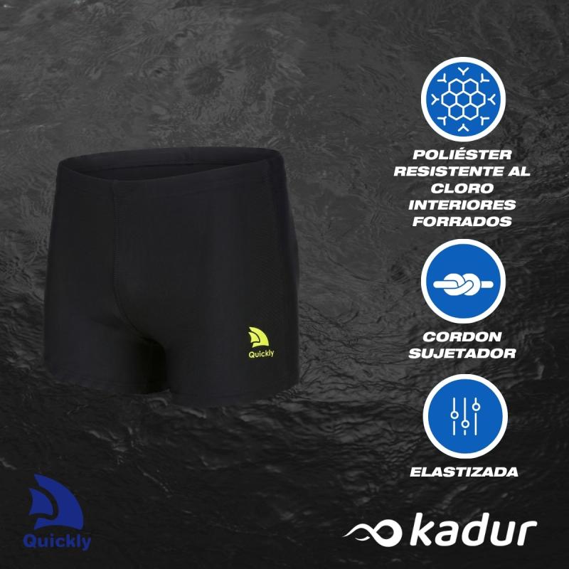 Short Malla Natacion Quickly Soft Hombre Resistente Cloro