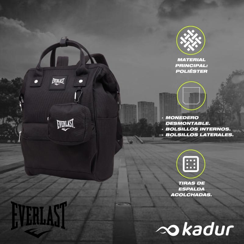 Mochila Everlast Boca de Pez Urbana Cordura