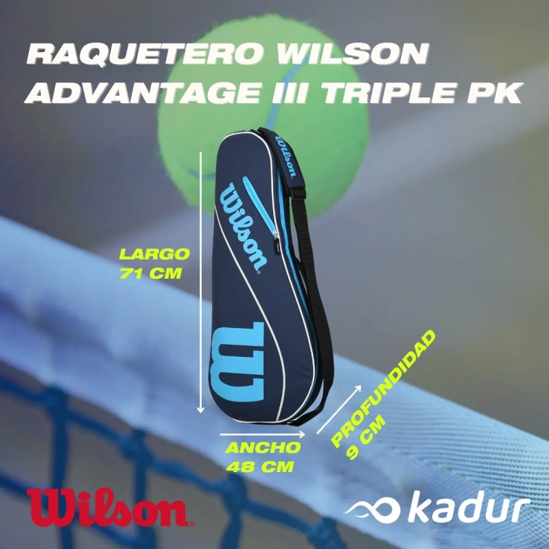 Bolso Raquetero Wilson Advantage III 3PK