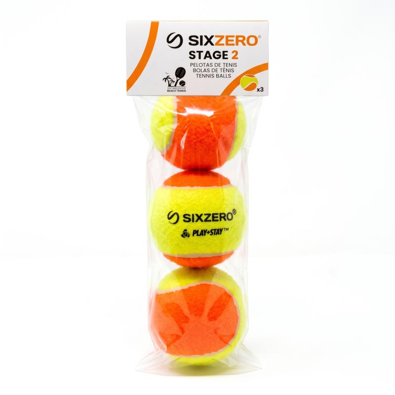 Pelota Tenis Sixzero Stage 2 Baja Presión