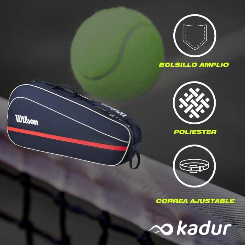 Bolso Raquetero Wilson Team Racket Bag 3PK