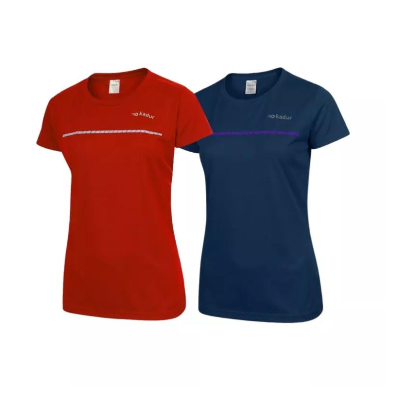 Remera Mujer Deportiva Running X2 Combo