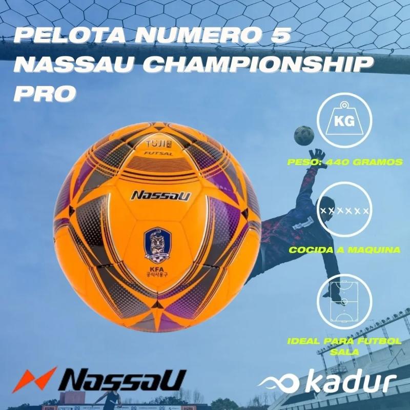 Pelotas Nassau N4 Futsal Tuji X3U Combo Inflador