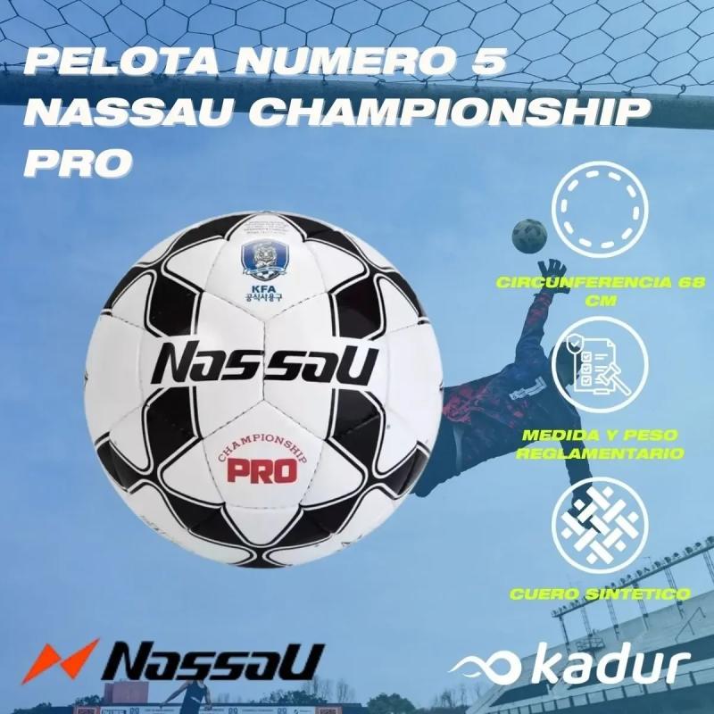 Pelotas Nassau N5 Championship Pro X3U Combo Inflador