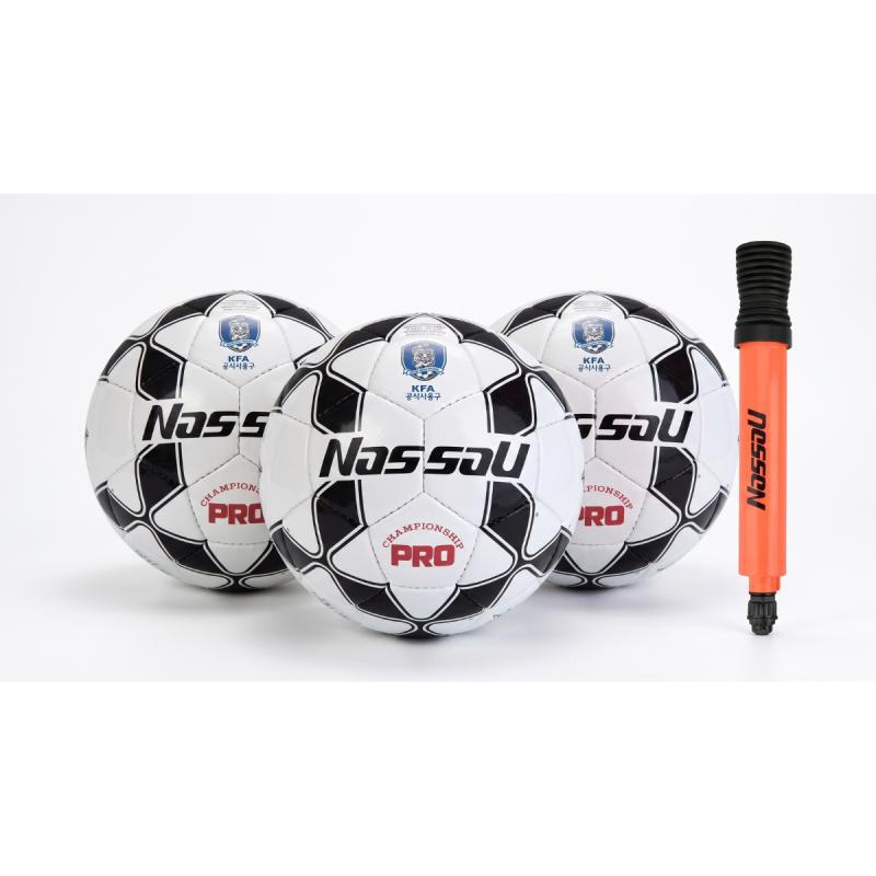 Pelotas Nassau N5 Championship Pro X3U Combo Inflador