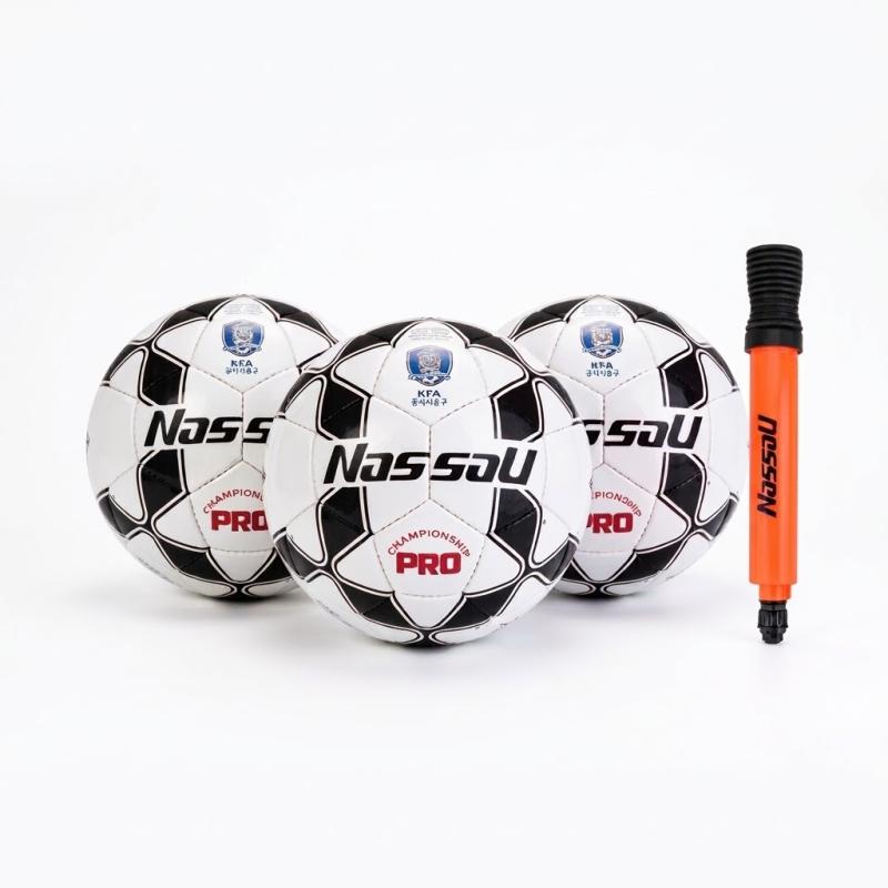 Pelotas Nassau N5 Championship Pro X3U Combo Inflador