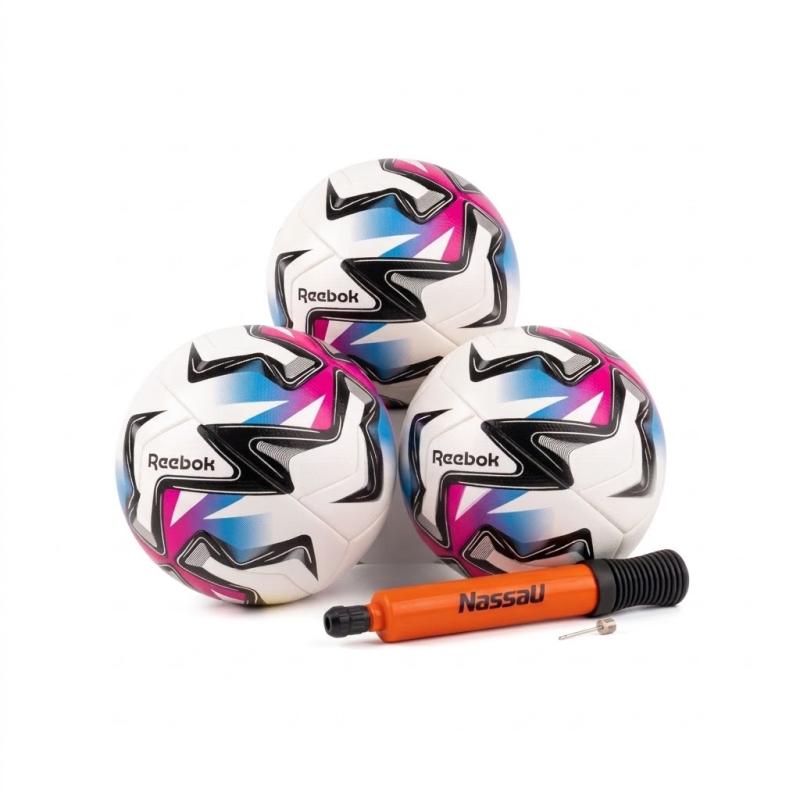 Pelotas Reebok Kick N5 X3U Inflador Nassau Combo