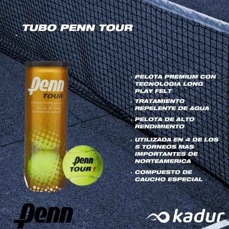 Tubo Pelotas Tenis Penn Tour x6