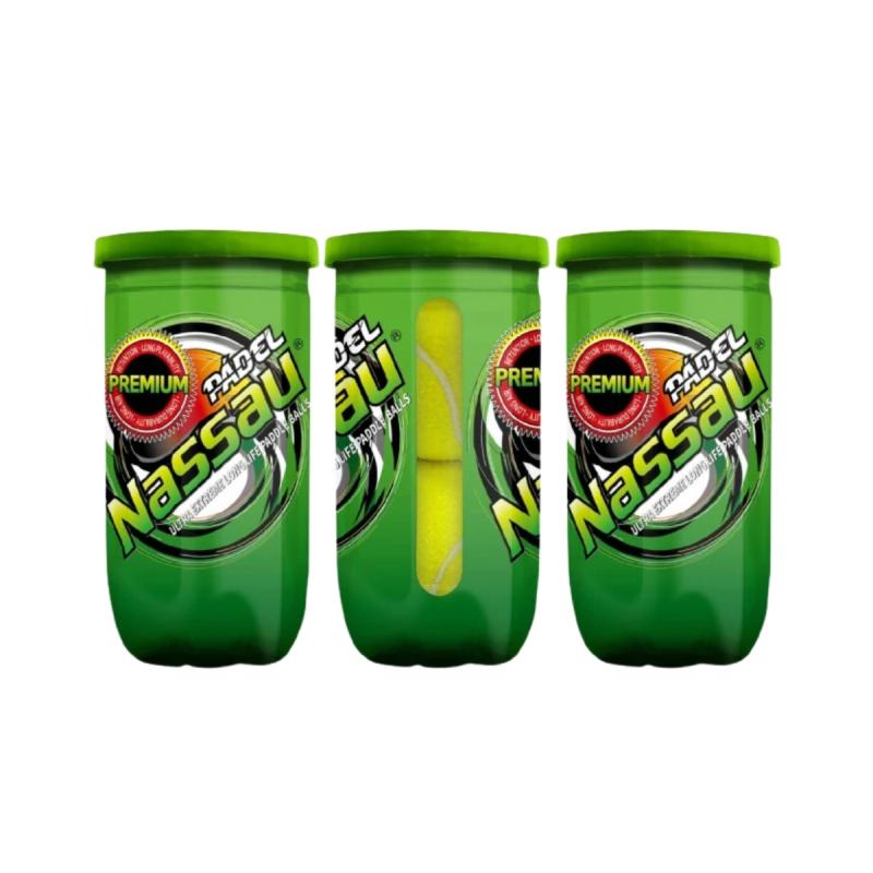 Pelotas Padel Nassau X3 Tubos 2 C/u Profesional