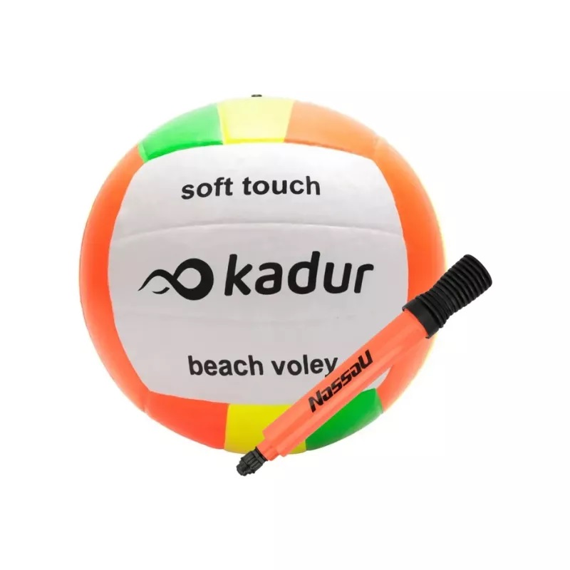 Pelota De Voley Playa Kadur Pack + Inflador Nassau