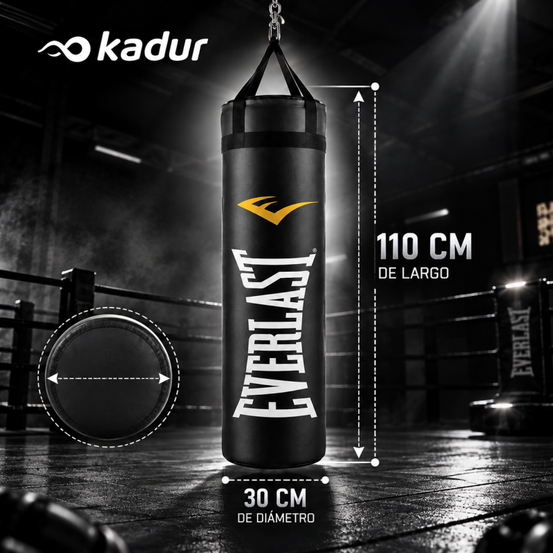 Bolsa Boxeo Everlast 1.10 mts Mma Reforzada
