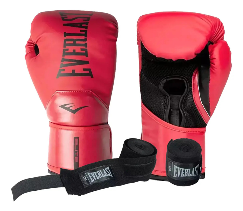 Combo Guantes Everlast Pro Style Elite + Vendas Everlast 3.05