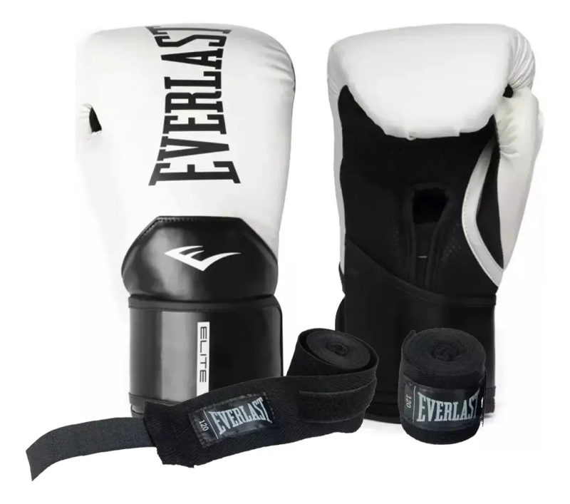 Combo Guantes Everlast Pro Style Elite + Vendas Everlast 3.05