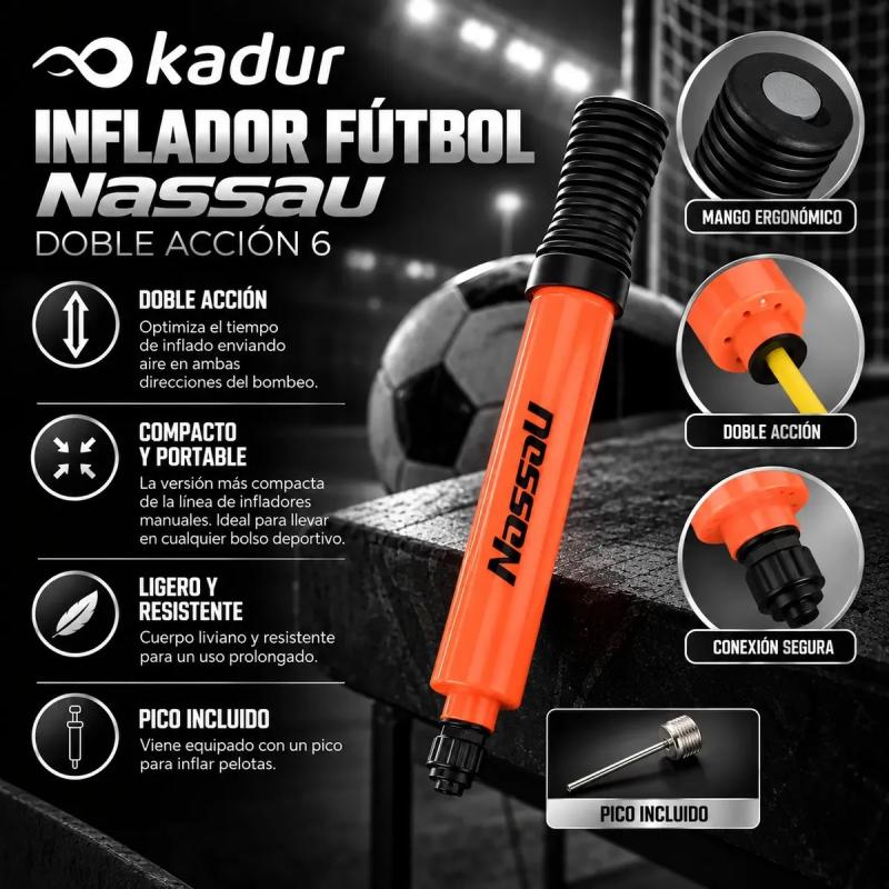 Pelotas Futsal N4 X3u Inflador Nassau Kit Futbol
