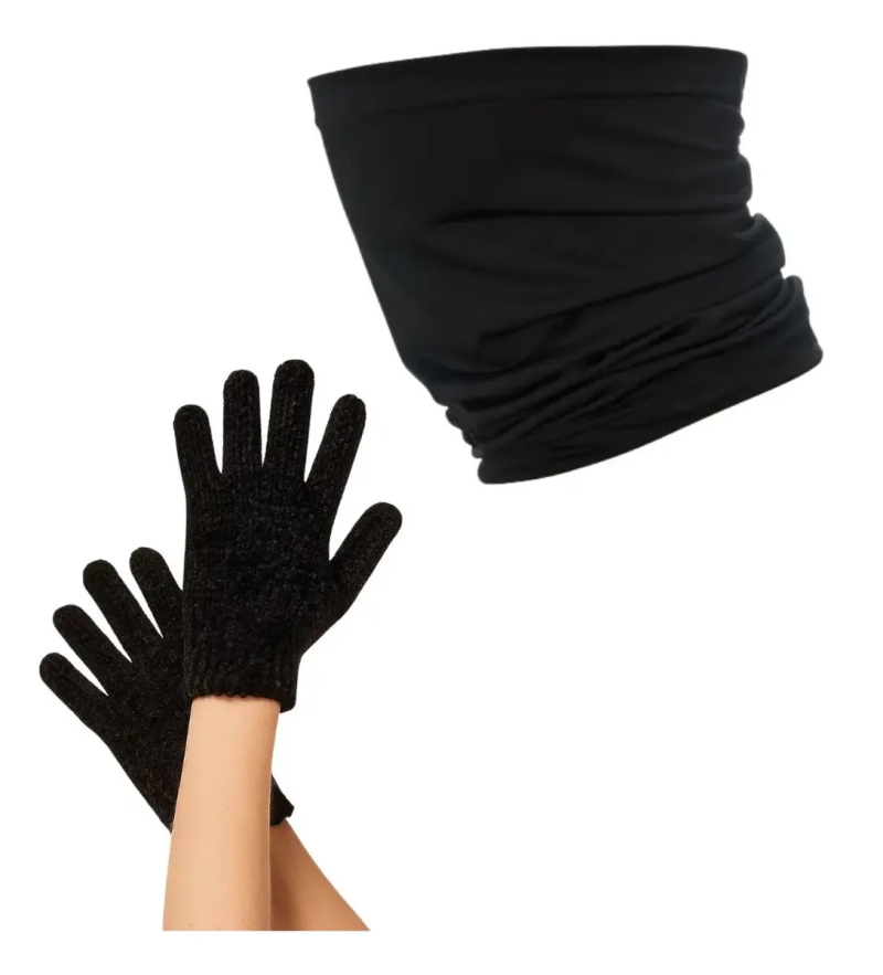 Combo Guantes Bossi + Cuello Térmico Edge