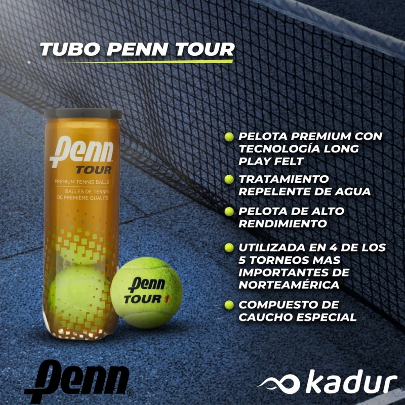 Set 2 Tubos Pelotas Penn Tour