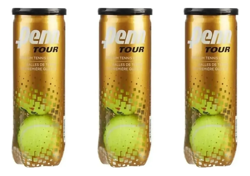 Set 3 Tubos Pelotas Penn Tour