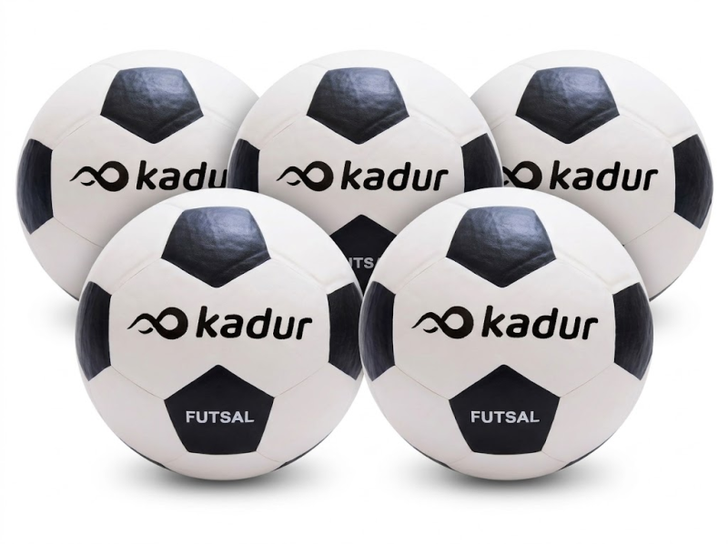 Pelota Futsal Kadur Pentagono N°4 Simil Cuero x5 Unidades