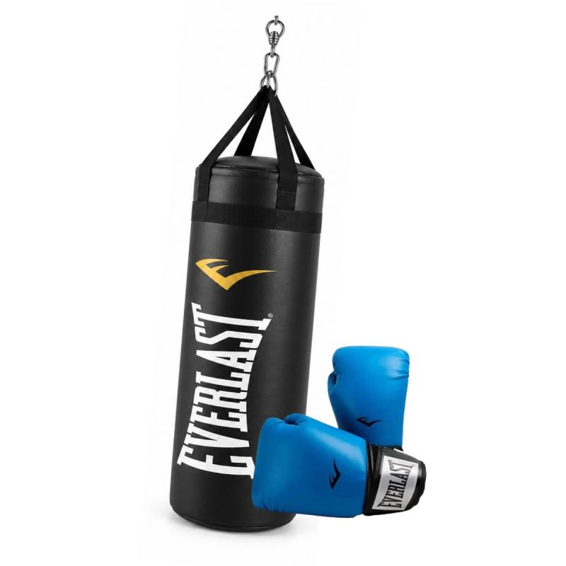 Bolsa Boxeo Everlast 90 Cm Guantes Pro Style Kit