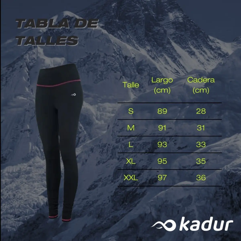 Combo Calza Larga Térmica Dama Kadur x2