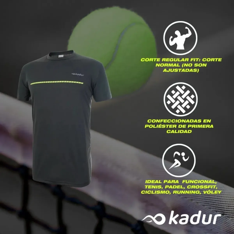 Remera Deportiva Kadur x2 Unidades