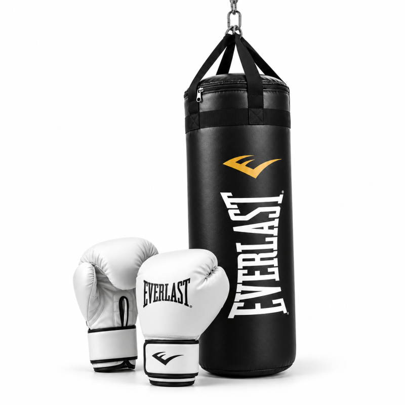 Bolsa Boxeo Everlast 90 Cm Guantes Core 2 Kit