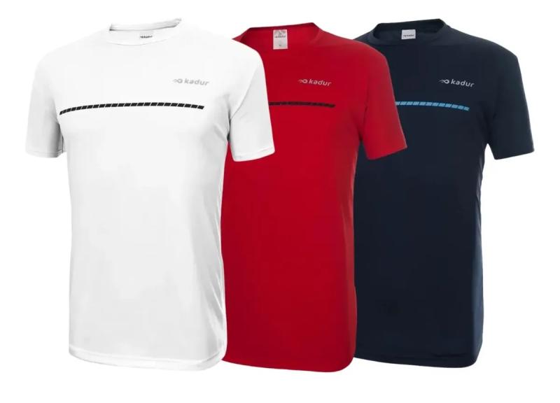 Remera Deportiva Kadur x3 Unidades