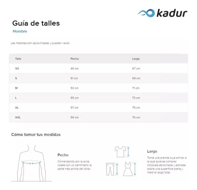 Remera Deportiva Hombre Combinada Kadur x2