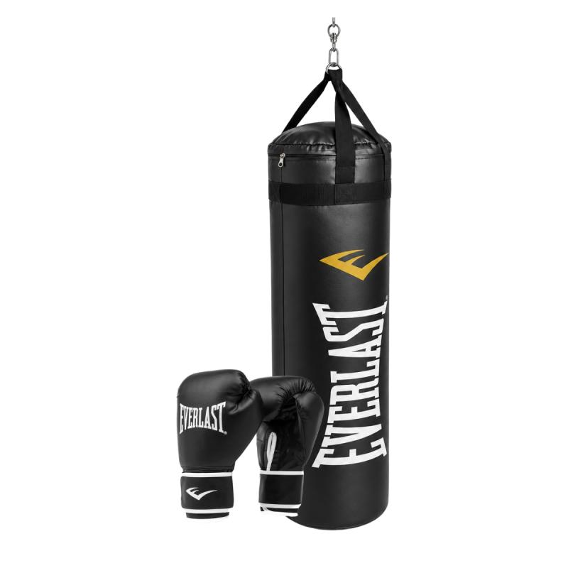 Bolsa Boxeo Everlast 110 Cm Guantes Core 2 Kit
