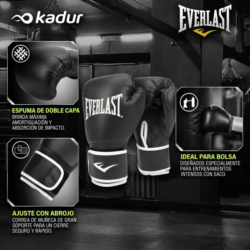 Bolsa Boxeo Everlast 110 Cm Guantes Core 2 Kit