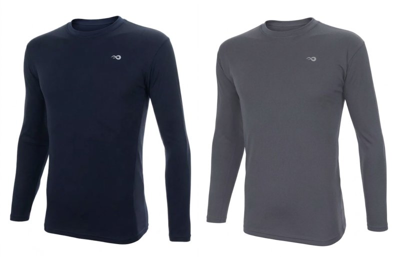 Remera Deportiva Manga Larga Hombre Kadur X2