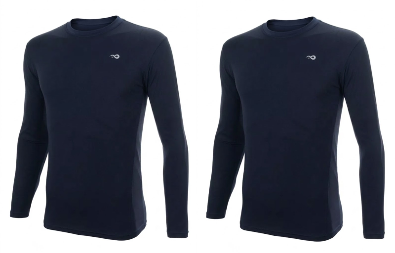 Remera Deportiva Manga Larga Hombre Kadur X2